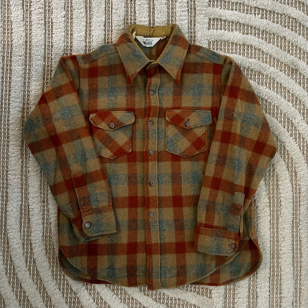 Sold— Vintage Woolrich Plaid Wool Shirt Jacket